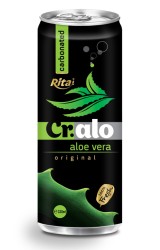 330ml carbonated aloe vera